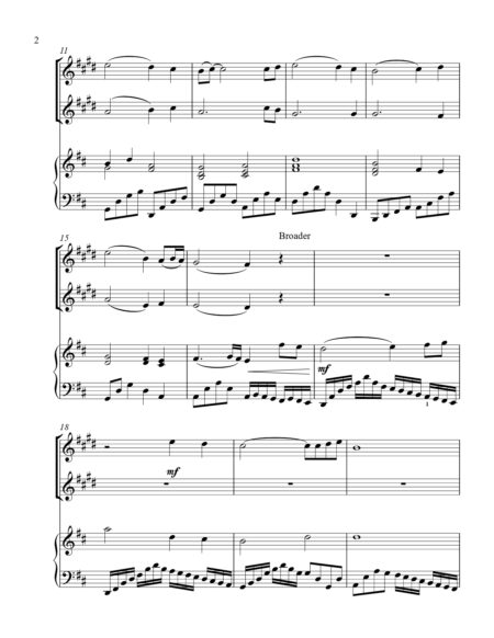 Pachelbels Noel Bb instrument duet parts cover page 00031
