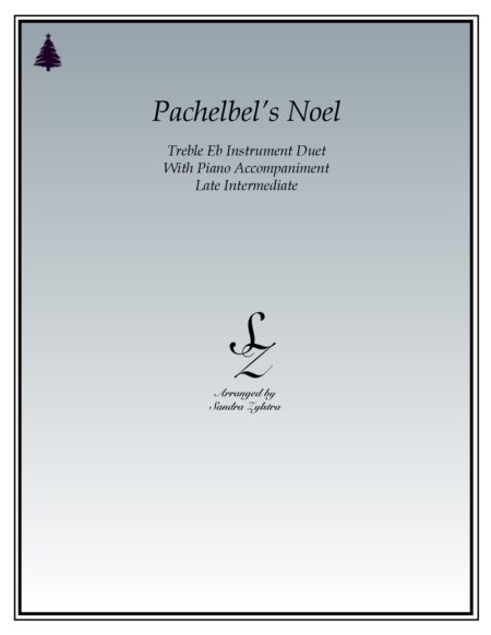 Pachelbels Noel Eb instrument duet parts cover page 00011