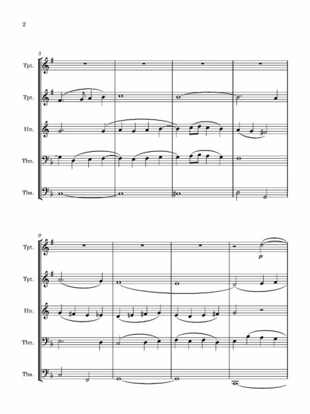 Brass Quintet Harding Soft Voluntary Page 03