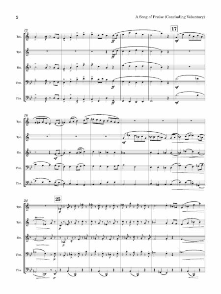 Brass Quintet Stainer J A Song of Praise Page 03