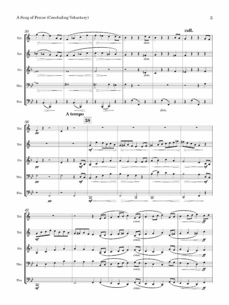 Brass Quintet Stainer J A Song of Praise Page 04