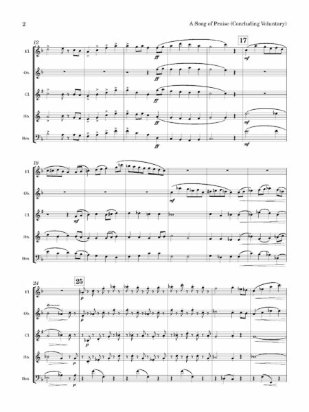 Wind Quintet Stainer J A Song of Praise Page 03