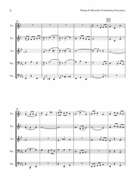 Brass Quintet Foster Tempo di Minuetto Page 03