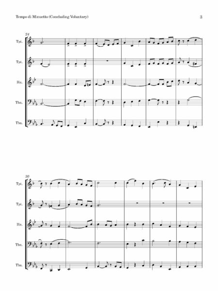 Brass Quintet Foster Tempo di Minuetto Page 04