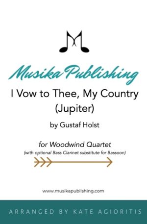 I Vow to Thee, My Country (Jupiter) – Woodwind Quartet