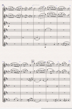 “Jacaranda” Original Tango for Flute Choir- 6 C Flutes