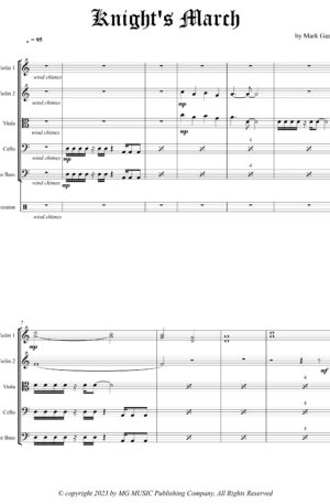 Knight’s March – for string ensemble