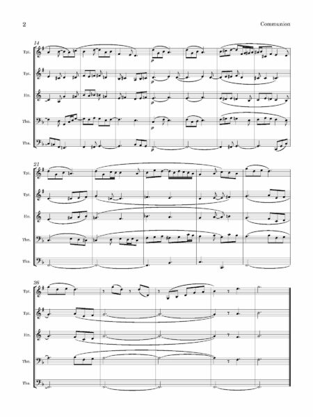 Brass Quintet Faulkes Communion Page 3