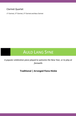 Auld Lang Syne – Clarinet Quartet