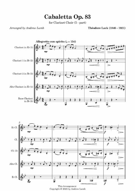 Clarinet Choir 5 Cabaletta Page 03