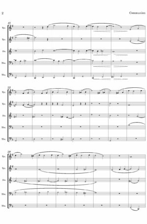 Communion (by Alfred Robert Gaul, arr. Brass Quintet)