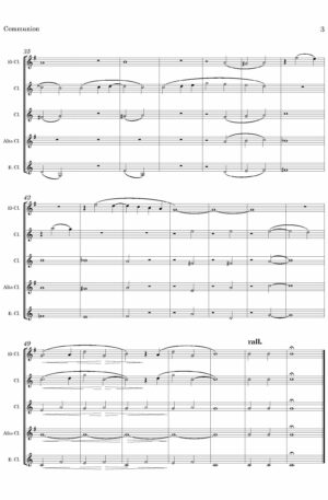 Communion (by Alfred Robert Gaul, arr. Clarinet Choir/Quintet)