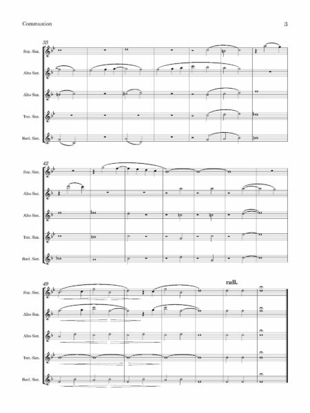 Saxophone Quintet Gaul Communion Page 4