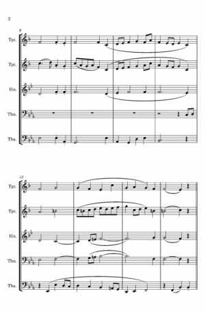 Wedding March, Op. 77, No. 2 – Brass Quintet