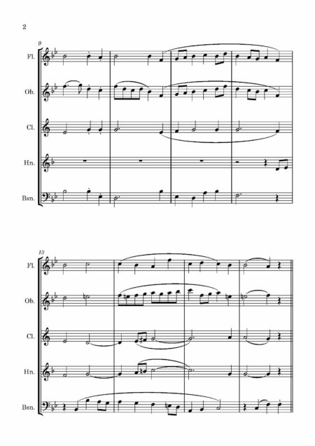 Wind Quintet Guilmant Wedding March Page 03