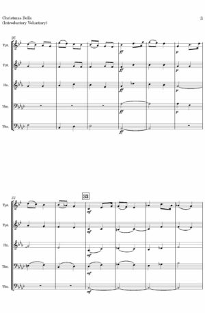 Christmas Bells (by George Job Elvey, arr. Brass Quintet)