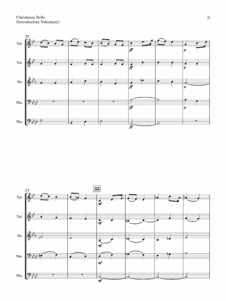 Brass Quintet Elvey GJ Christmas Bells Page 04