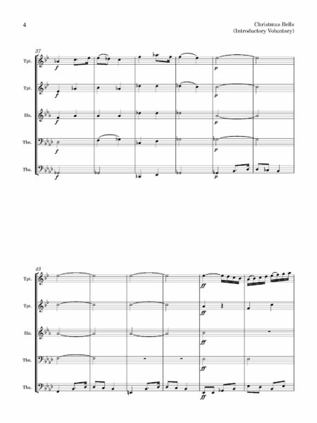 Brass Quintet Elvey GJ Christmas Bells Page 05