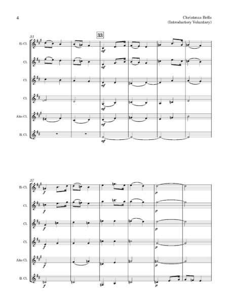 Clarinet Choir Elvey GJ Christmas Bells Page 05
