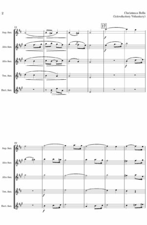 Christmas Bells (by George Job Elvey, arr. Saxophone Quintet)