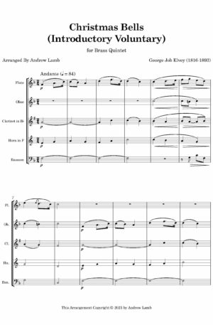 Christmas Bells (by George Job Elvey, arr. Wind Quintet)