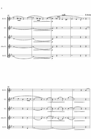 Sunday Song (by Max Oesten, arr. Clarinet Choir)