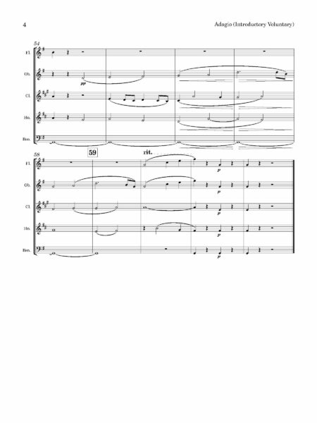 Wind Quintet Bennett Adagio Page 05