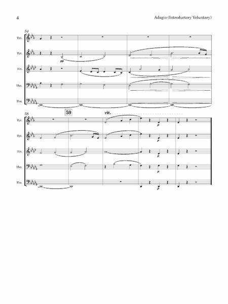 Brass Quintet Bennett Adagio Page 05