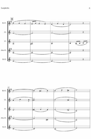 Larghetto (by Francis Cunningham Woods, arr. for Clarinet Choir)