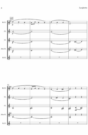 Larghetto (by Francis Cunningham Woods, arr. for Clarinet Choir)