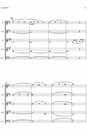 Larghetto (by Francis Cunningham Woods, arr. for Wind Quintet)