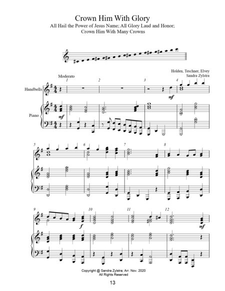 Ring At Lent And Easter 2 octave handbells piano parts page 00161