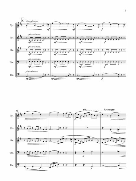 Brass Quintet Neustedt Chant aAdieu Full Score Page 03