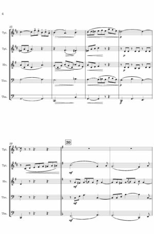 Chant d’Adieu (Romance sans Paroles), Op. 77 [by Charles Neudtedt, arr for Brass Quintet]