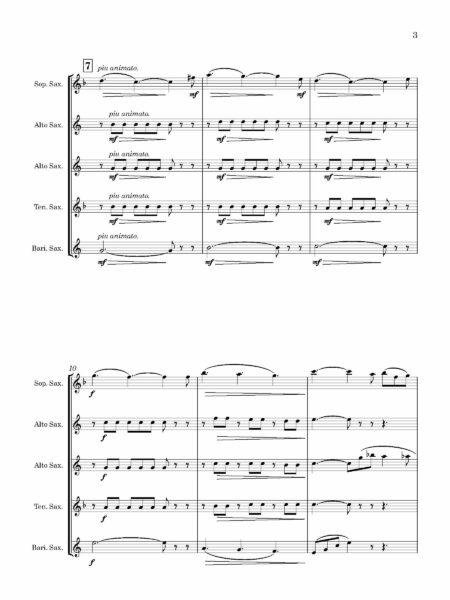 Saxophone Quintet Neustedt Chant aAdieu Full Score Page 03