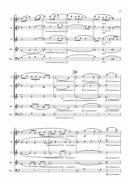 Wind Quintet West JE Easter Morn Mediatation Full Score Page 3
