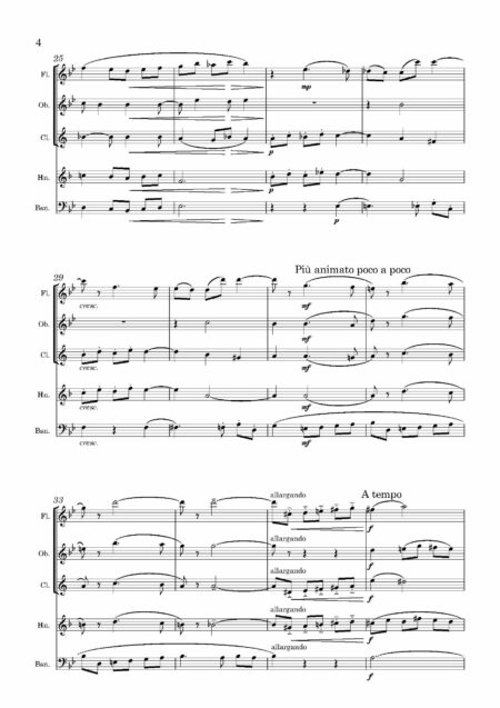 Wind Quintet West JE Easter Morn Mediatation Full Score Page 4
