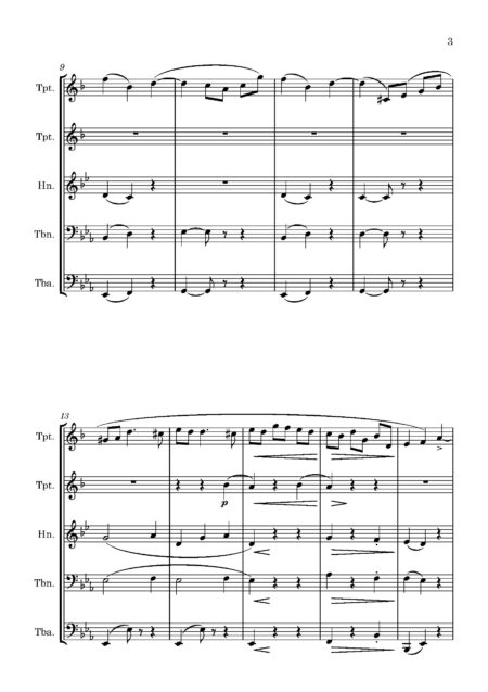 Brass Quintet Capocci F Arioso Full Score Page 03