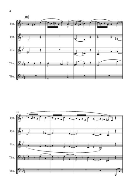 Brass Quintet Capocci F Arioso Full Score Page 04