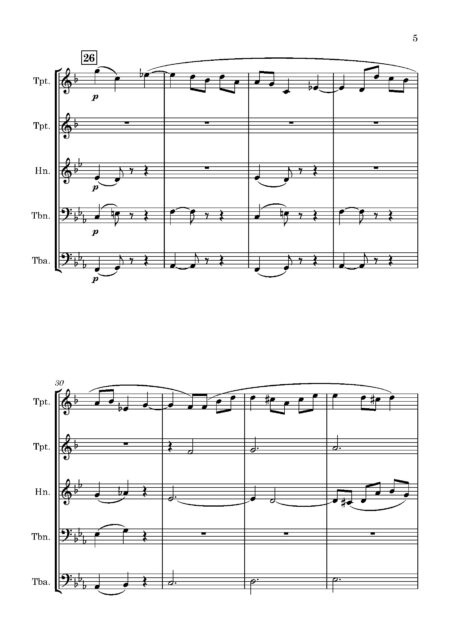 Brass Quintet Capocci F Arioso Full Score Page 05