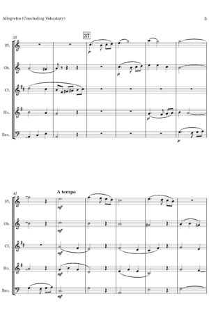 Allegretto (by Francis Cunningham Woods, arr. Wind Quintet)