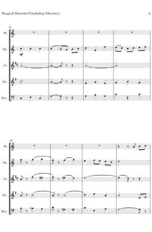 Tempo di Minuetto (by Myles B. Foster, arr. for Wind Quintet)