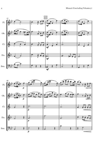 Minuet (Concluding Voluntary) (by Philip Hayes, arr. for Wind Quintet)
