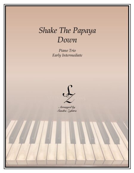 Shake The Papaya Down early intermediate piano trio parts cover page 00011