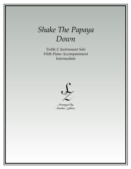Shake The Papaya Down treble C instrument solo part cover page 00011
