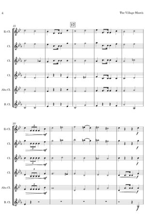 The Village March (by Ferris Tozer, arr. for Clarinet Ensemble)
