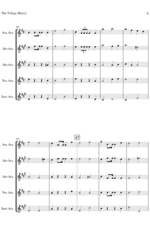The Village March (by Ferris Tozer, arr. for Saxophone Quintet)