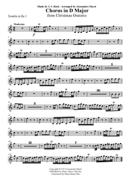 Chorus from Christmas Oratorio Completo Pagina 31