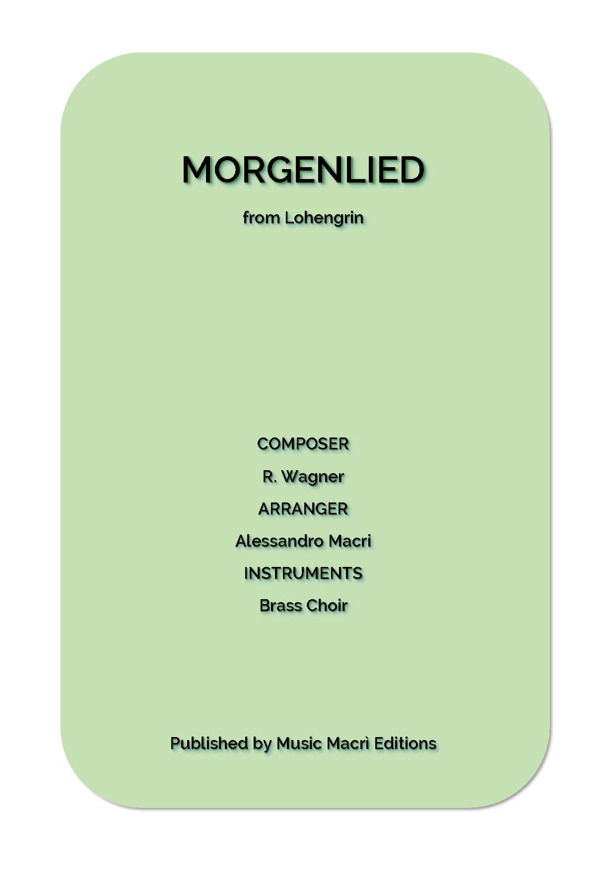 MORGENLIED Wagner Completo Pagina 01