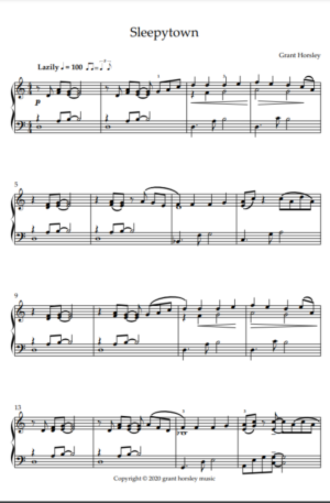 “Starting Out” Six Short Jazz and Blues Inspired pieces for solo piano with notated Improvisations.